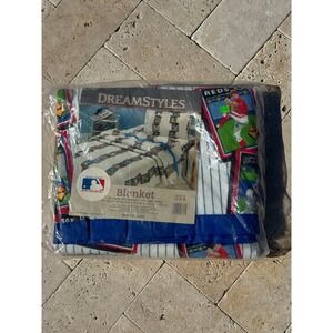 NOS Dreamstyles Major League Baseball MLB Baseball Cards Twin Full Size Blanket